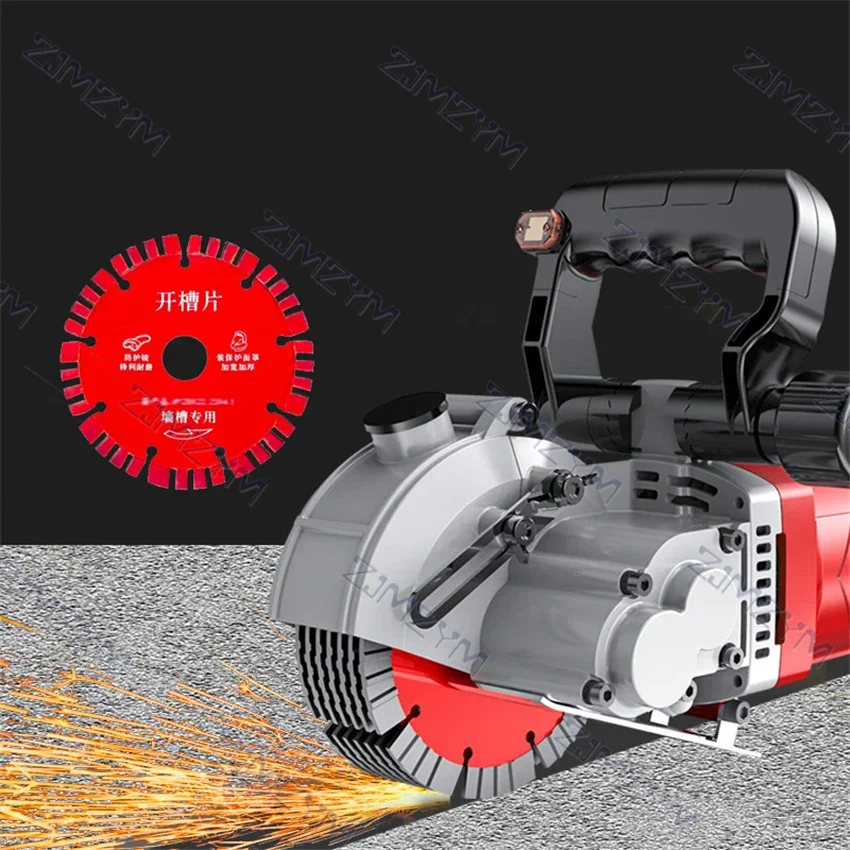 KCJ-001 Electric Wall Chaser Handheld lase Slotting Machine Brick Wall Cutting Machine Concrete Groove Slotting Machine 220V