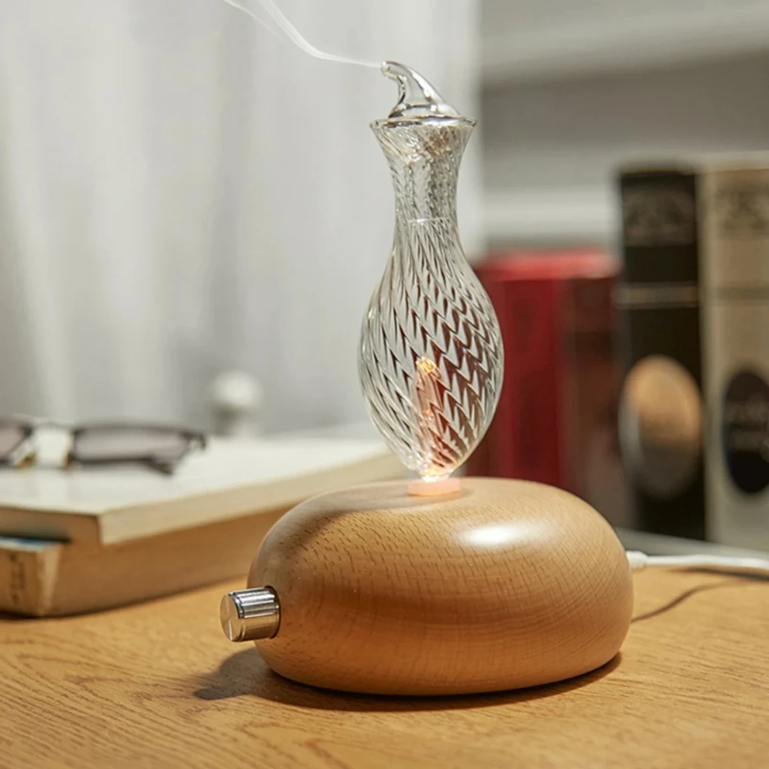 25ml Pure Oil Anhydrous Silent Solid Wood Cold Essential Oil Diffuser - Great Gift Dropshipping