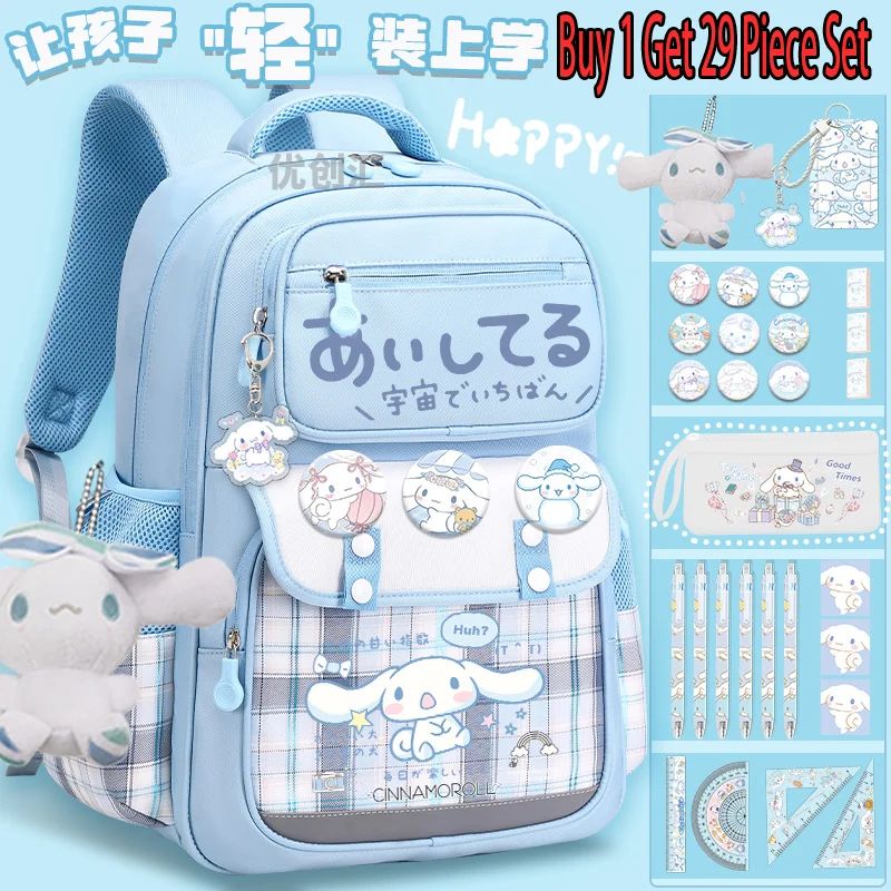 

Sanrio Backpack Adorable Cinnamon Dog School Bag for Kids Fashionable Print Large Capacity Lightweight Back to School Backpack