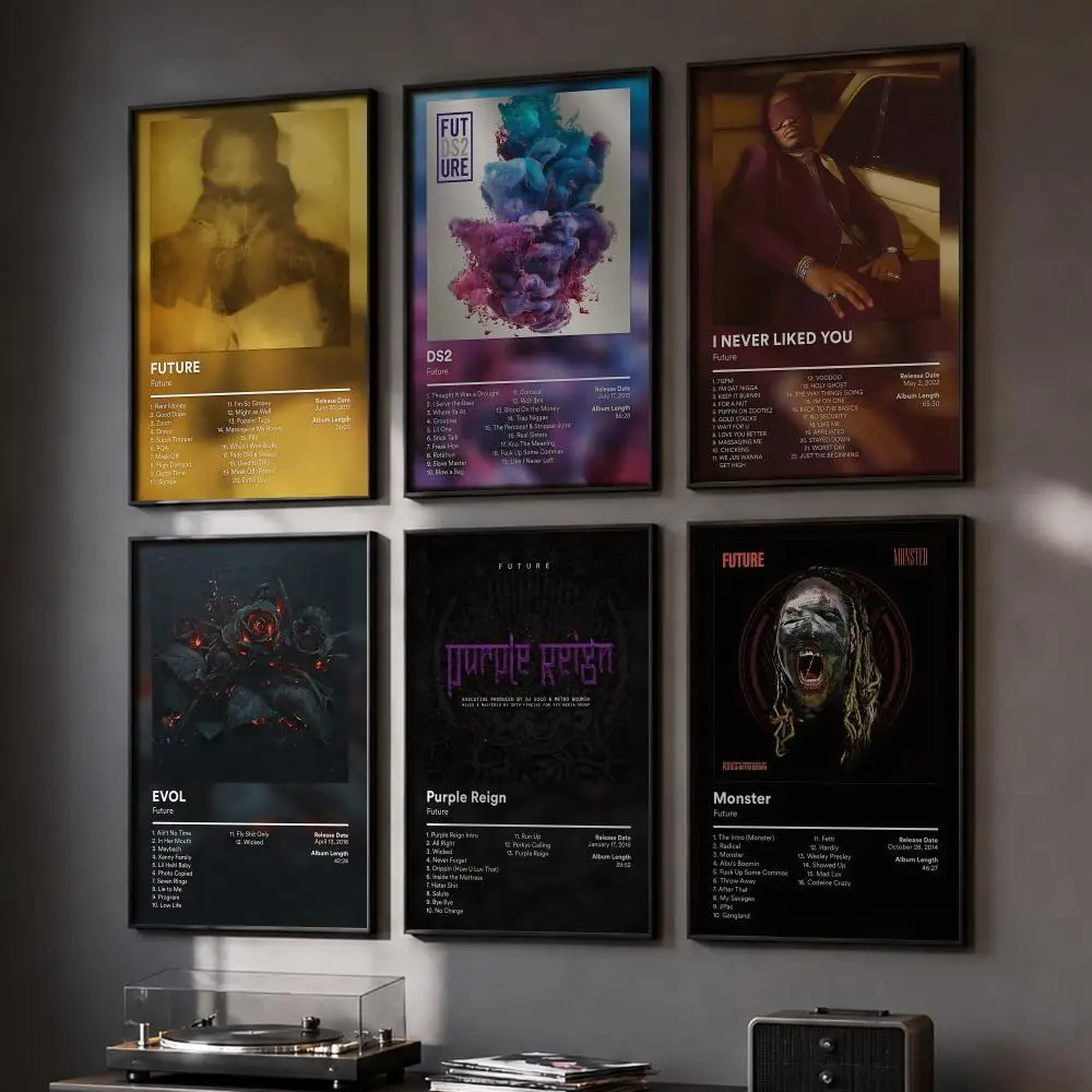 F-Future Rapper Album Poster HD Wall Art Wall Stickers Home Living Room Bedroom Bar Office Decor Prints