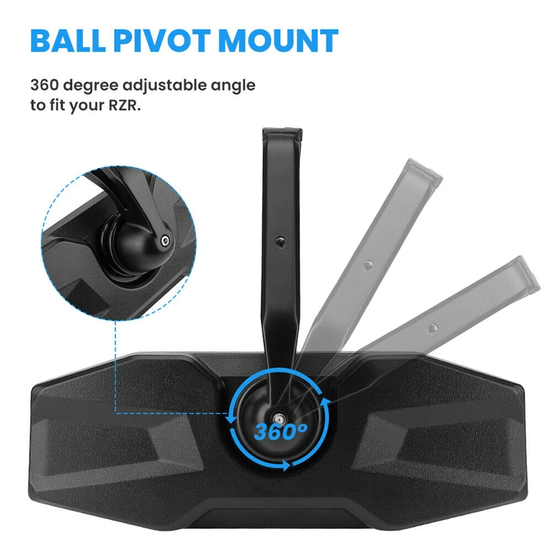 UTV Center Rearview Mirror 1.75\