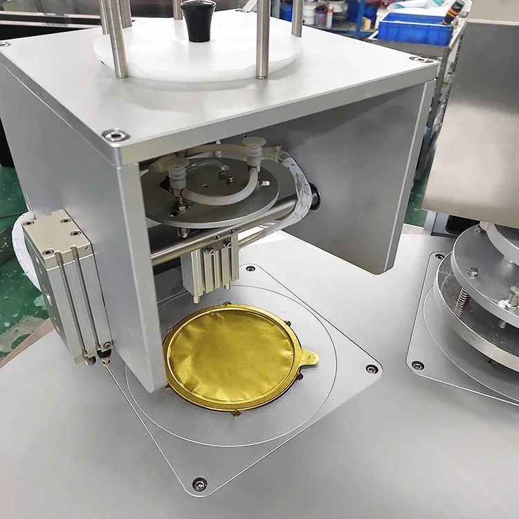 Tipo táctil de máquina de sellado de fiambrera de papel de aluminio completamente automática