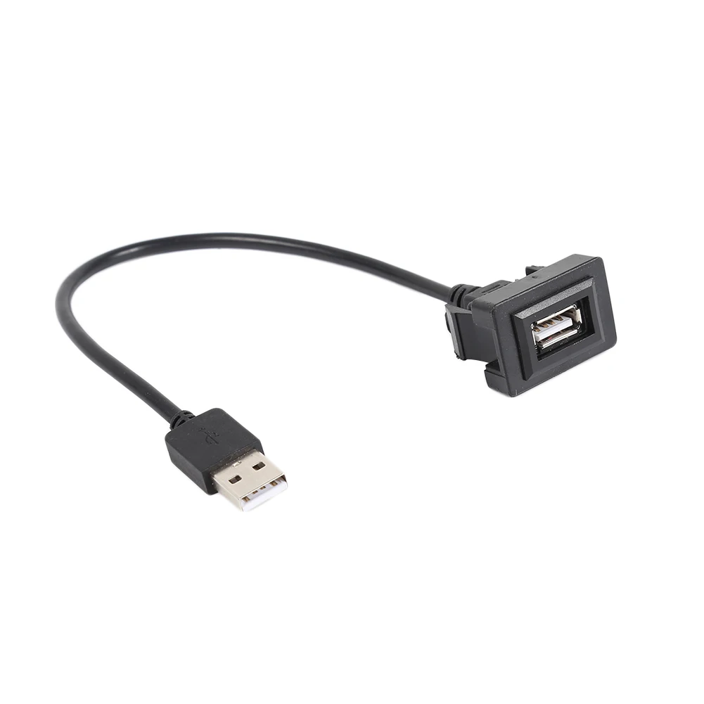 Car Dashboard Flush Mount USB 2.0 Port Panel Extension Cable Strict Quality Standards Excellent Plastic Adapter for Toyota