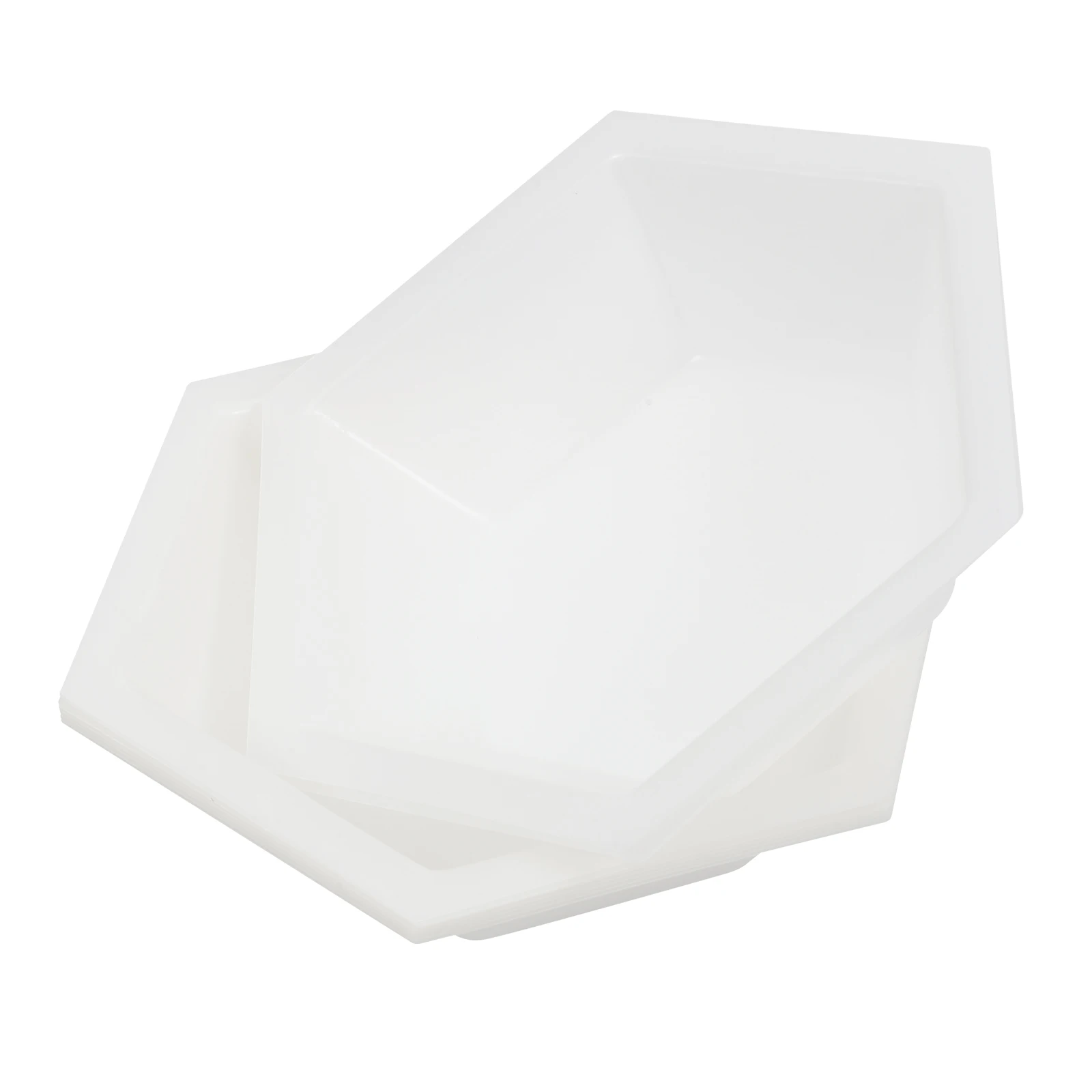 

10pcs Weighing Dishes Small Trays Lab Equipment Plastic Plates Large Scale Dishes Beige Measuring Boats Sample Trays Storage