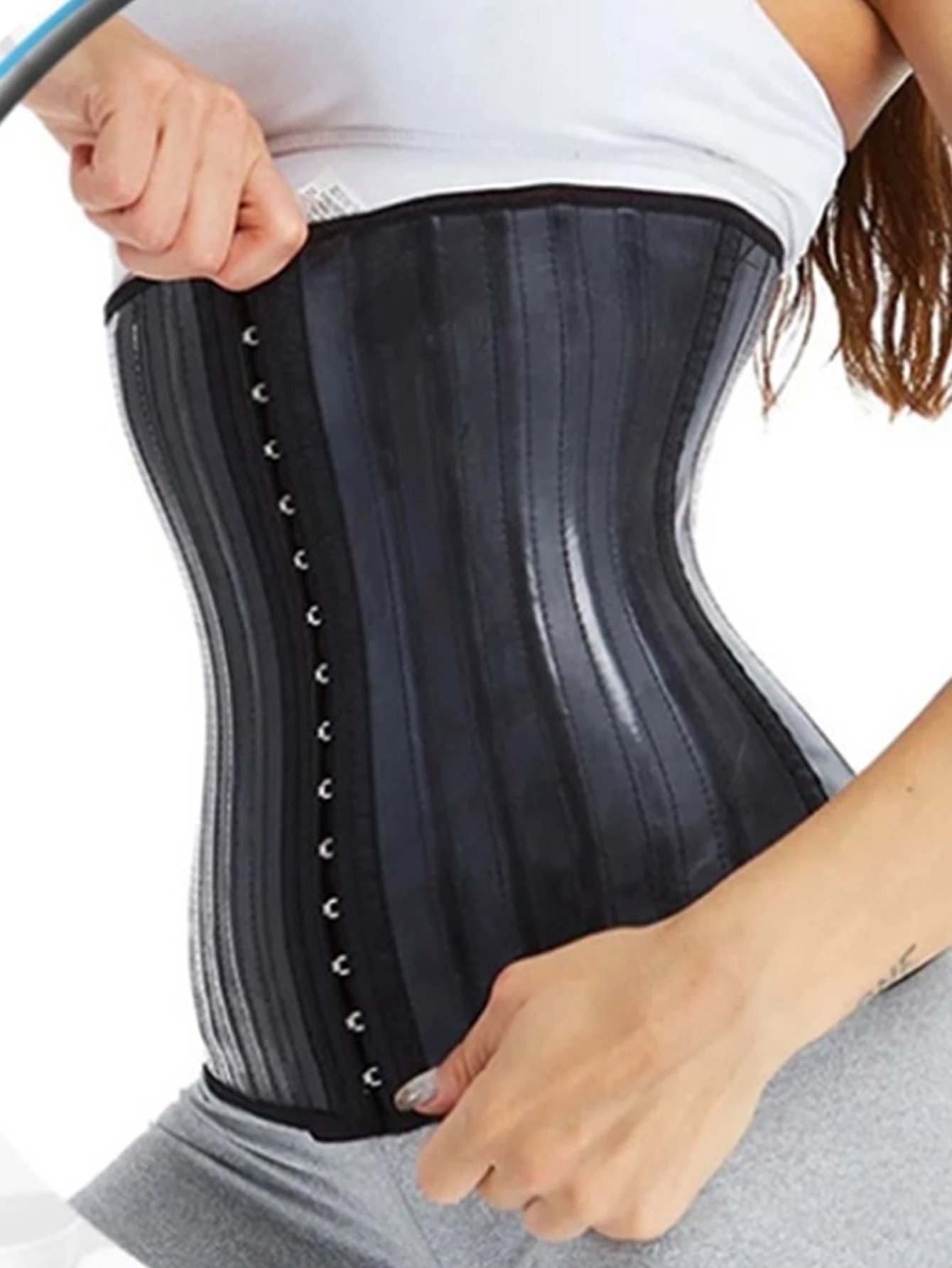 1 pc shorts 25 bone waist trainer women latex body shaper abdominal fitness equipment slimming Colombia waist seal