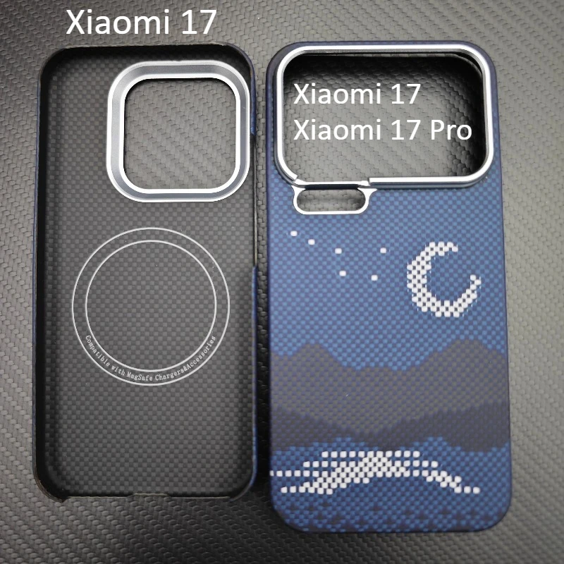 

Magnetic Case for Xiaomi 17Pro Max /17Pro/17 Carbon Aramid Fiber Phone Case Phone Protective Cover Magnetic Phone Accessories