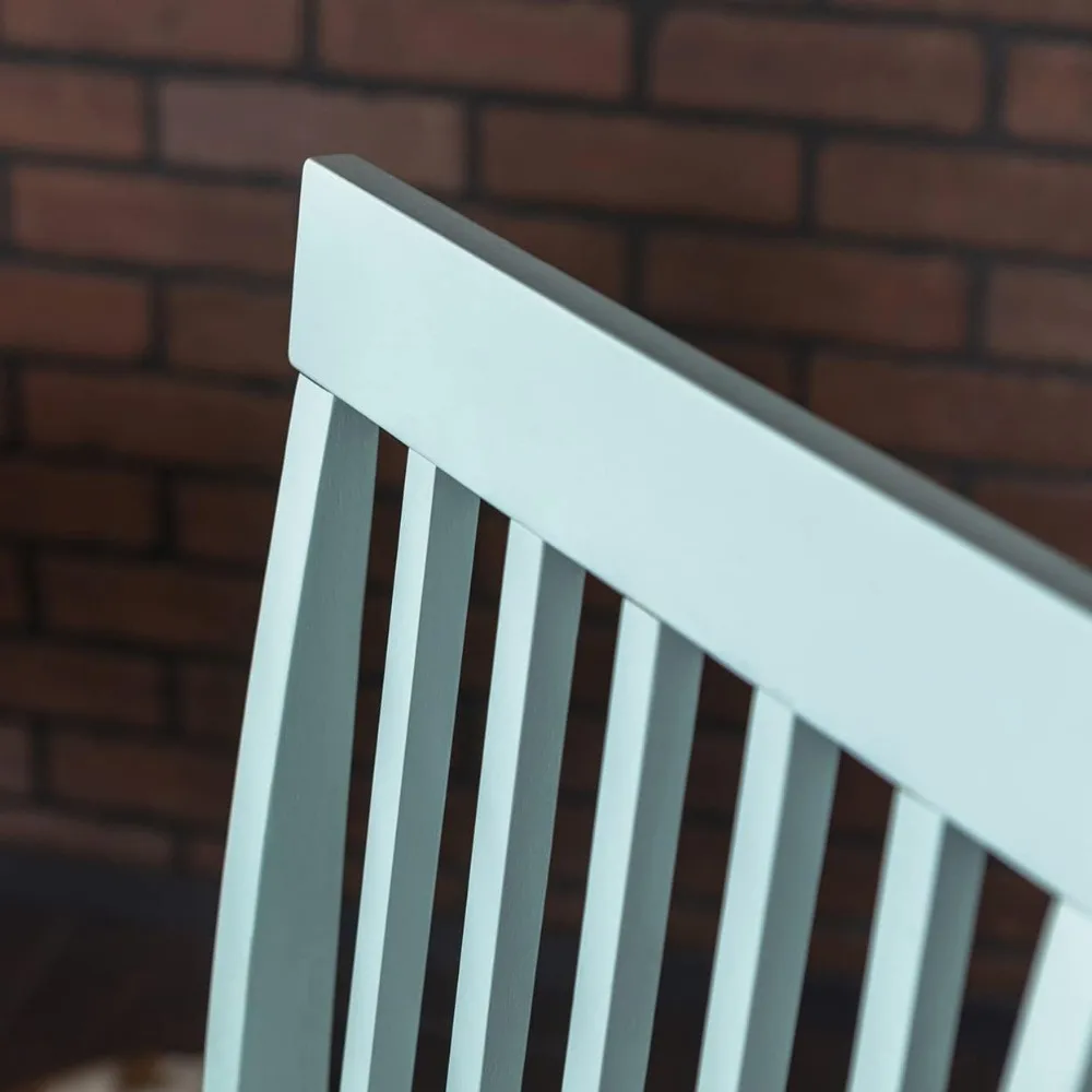 Cor moderna sala de jantar conjuntos, restaurante conjunto, branco e verde, 4 pessoas, 48 polegadas