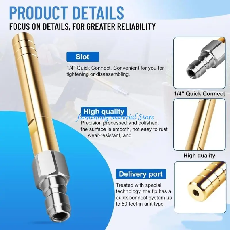 Y5GD Quick Long Distance Cleaning Nozzle For Industrial Use Enduring