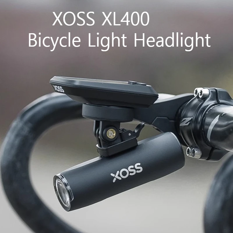 

XOSS XL400 Bicycle Light Headlight Aluminium Front Light for Bicycle Rechargeable MTB Front Lamp Bike Accessories