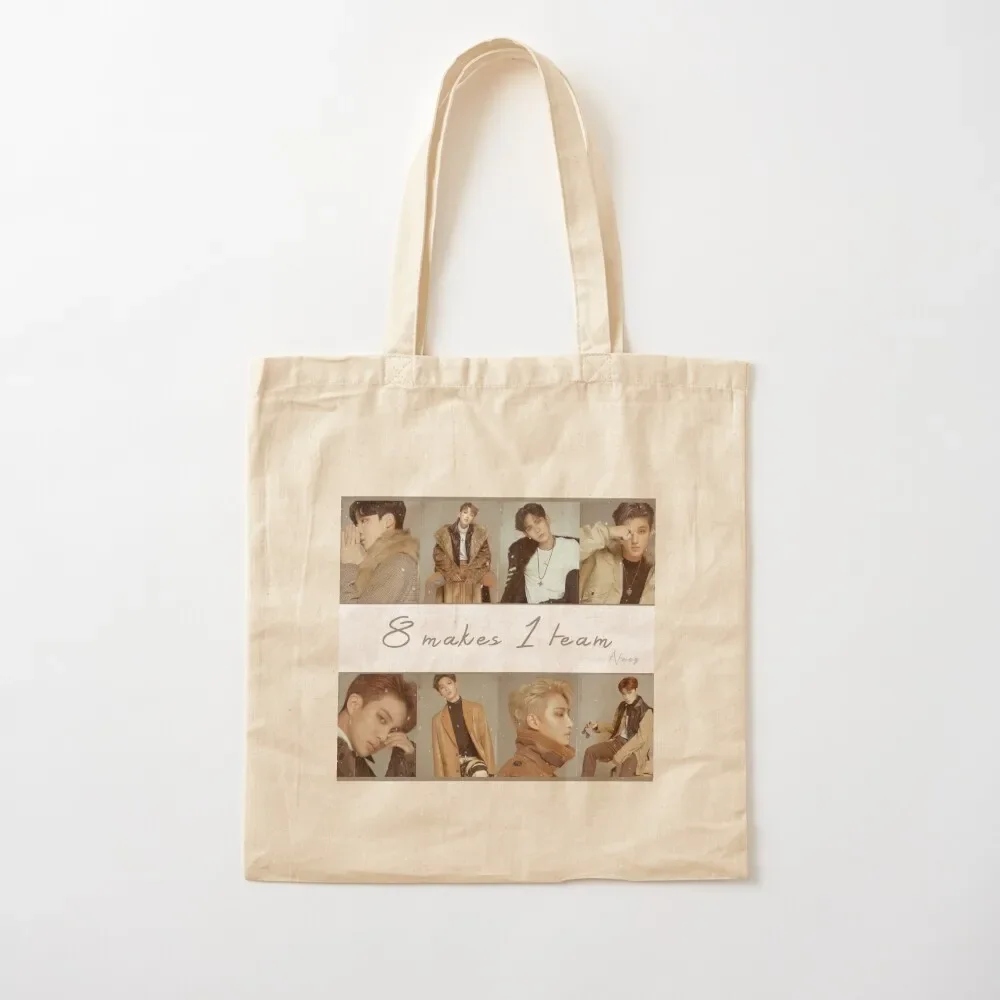 

ATEEZ -8 makes 1 team Tote Bag Women's shopper Canvas Bag