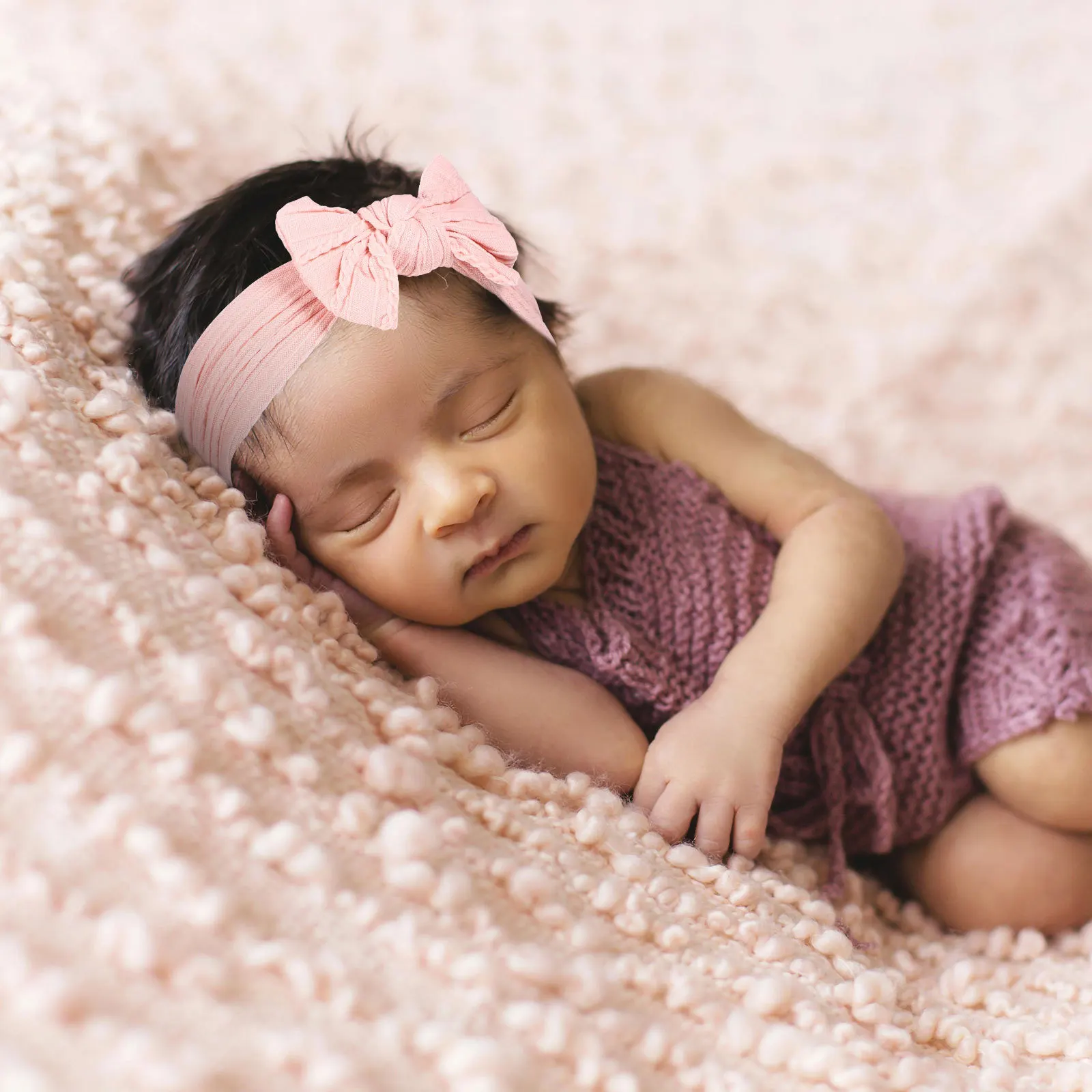 

2Pcs Butterfly Knot Headband for Baby Girls Soft Comfortable Newborn Hair Accessory Wear-Resistant Adjustable Design Cute Infant