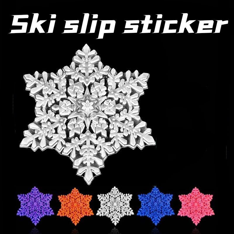 

Snow flake antiskid sticker Transparent color snowboard antiskid pad Cartoon ski antiskid sticker