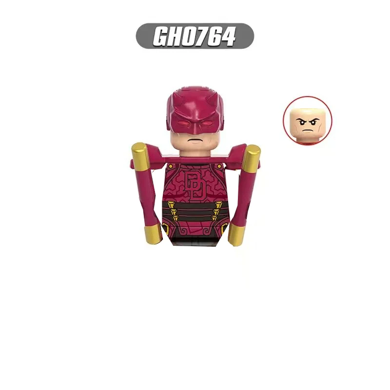 Marvel Comics series Spider-Man Iron Man American captain Loki building blocks cartoon character building blocks birthday gift. view 6
