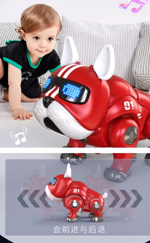 子供のための電気インテリジェントロボット犬、暴力犬、検知タッチ、電子ペットのコンパニオン