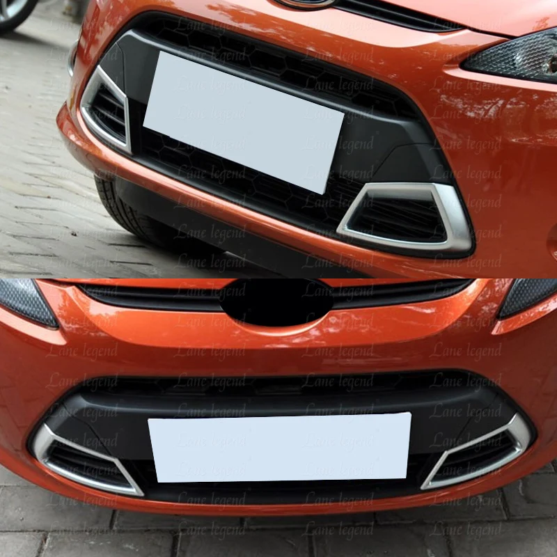Front Bumper Grill Lower Grille for Ford Fiesta Mk7 2008 2009 2010 2011 2012 ABS Racing Centre Grille cars accessories