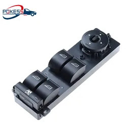 POKESS Power Window Switch For Ford Focus MK2 C-MAX Car Accessories 3M5T-14A132-AG