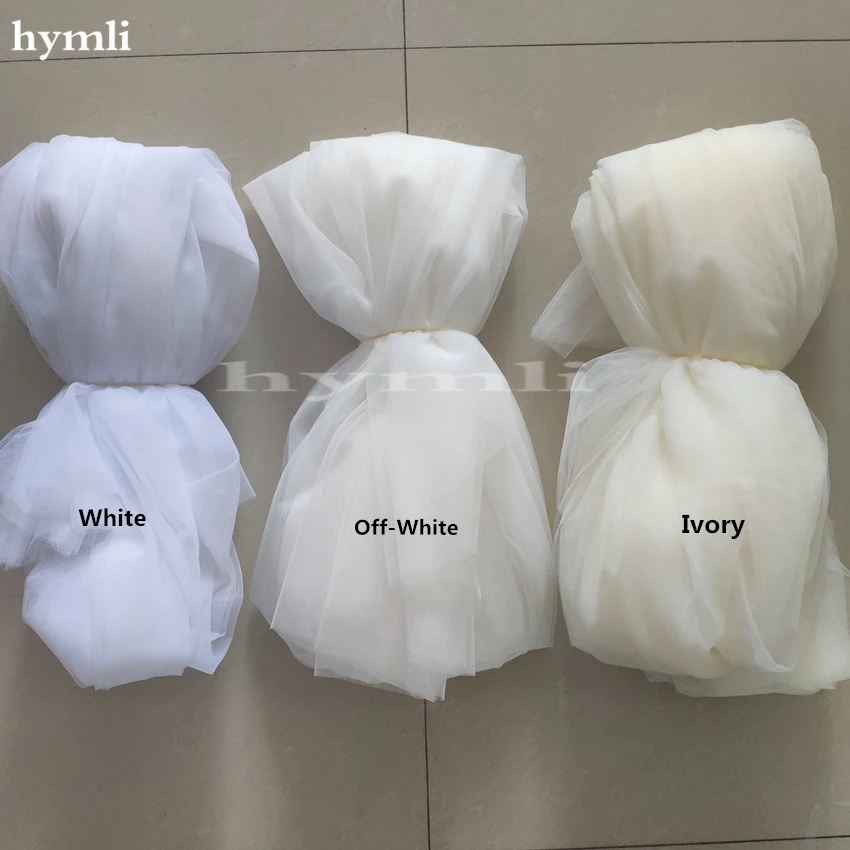 2 Lapis 70Cm/90Cm Kerudung Pernikahan Tulle Lembut Ujung Potong dengan Sisir Logam