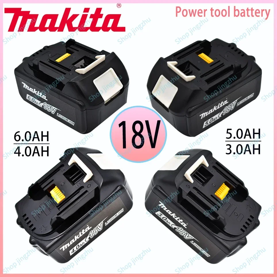 

100% Original 18V Makita 3.0/4.0/5.0/6.0Ah Rechargeable Power Tool Battery With LED Lithium-ion Battery BL1860B BL1830 BL1850