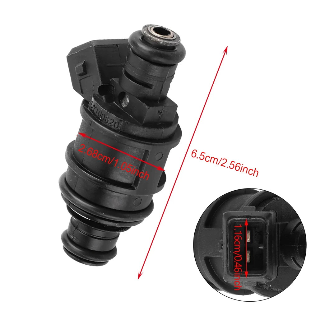 

6 Pcs MJY100620 Black Fuel Injector Nozzle With 2 Pins For LAND ROVER FREELANDER 2.5L-V6 2002-2003 FJ863 817456