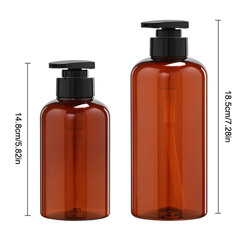 1 pz Riutilizzabile Vuoto Shampoo Balsamo Dispenser di Lavaggio Del Corpo 300/500ML Contenitore Bottiglia di Sapone Da Bagno Doccia Pompa sapone liquido