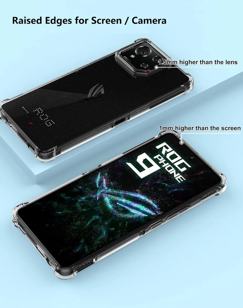 Fall Für Asus ROG Telefon 9 8 7 6 Pro Schutzhülle Vier Ecken Stoßfest Stoßstange Coque Fundas – Detail 3