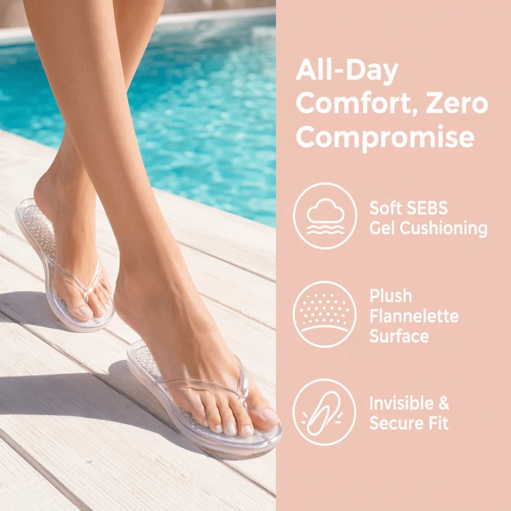 2 Pairs Foot Arch Flip Flop Insoles Non-Slip Light Weight Tabi Insoles Full Palm Feet Cushion Sandals Lining Feet Care