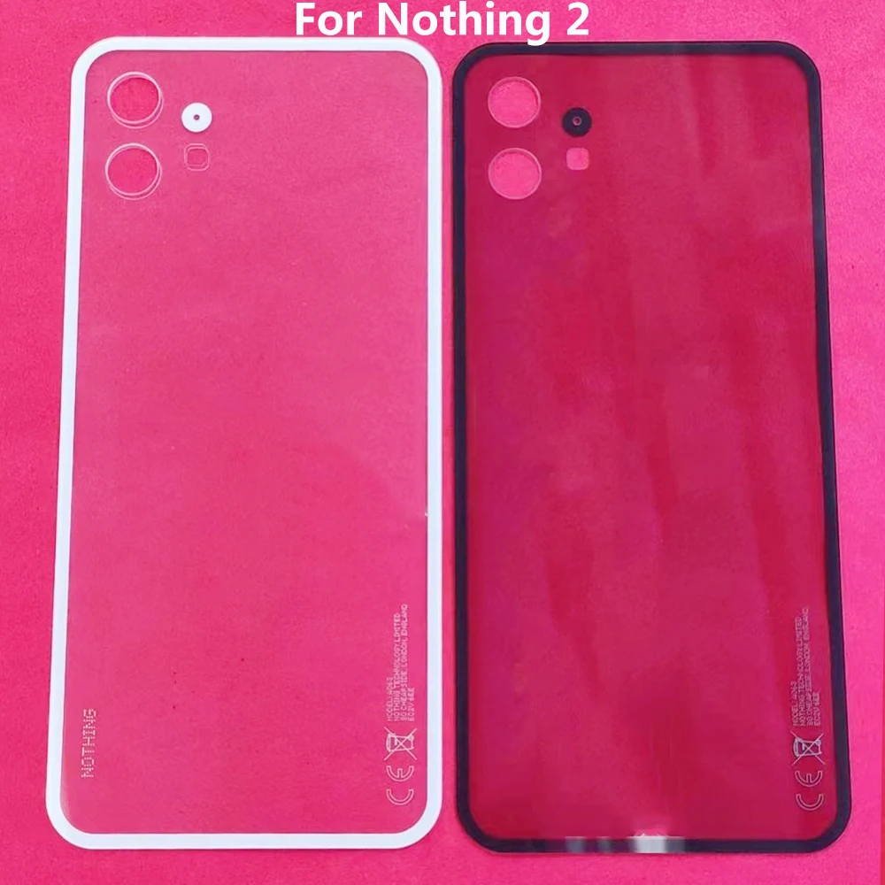 New For Nothing Phone 1 2 Battery Cover Nothing1 A063 Covers Nothing2 Back Battery Cover Rear Door Housing Case Repair Parts