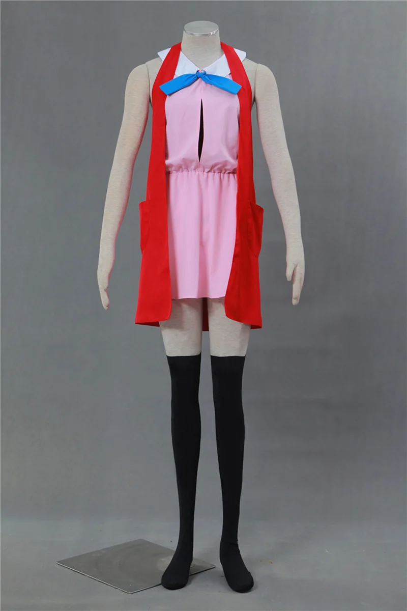 

Game Serena Cosplay Costumes Women Cute Pink Dresses Red Coat Stockings Outfits Halloween Carnival Party Suit