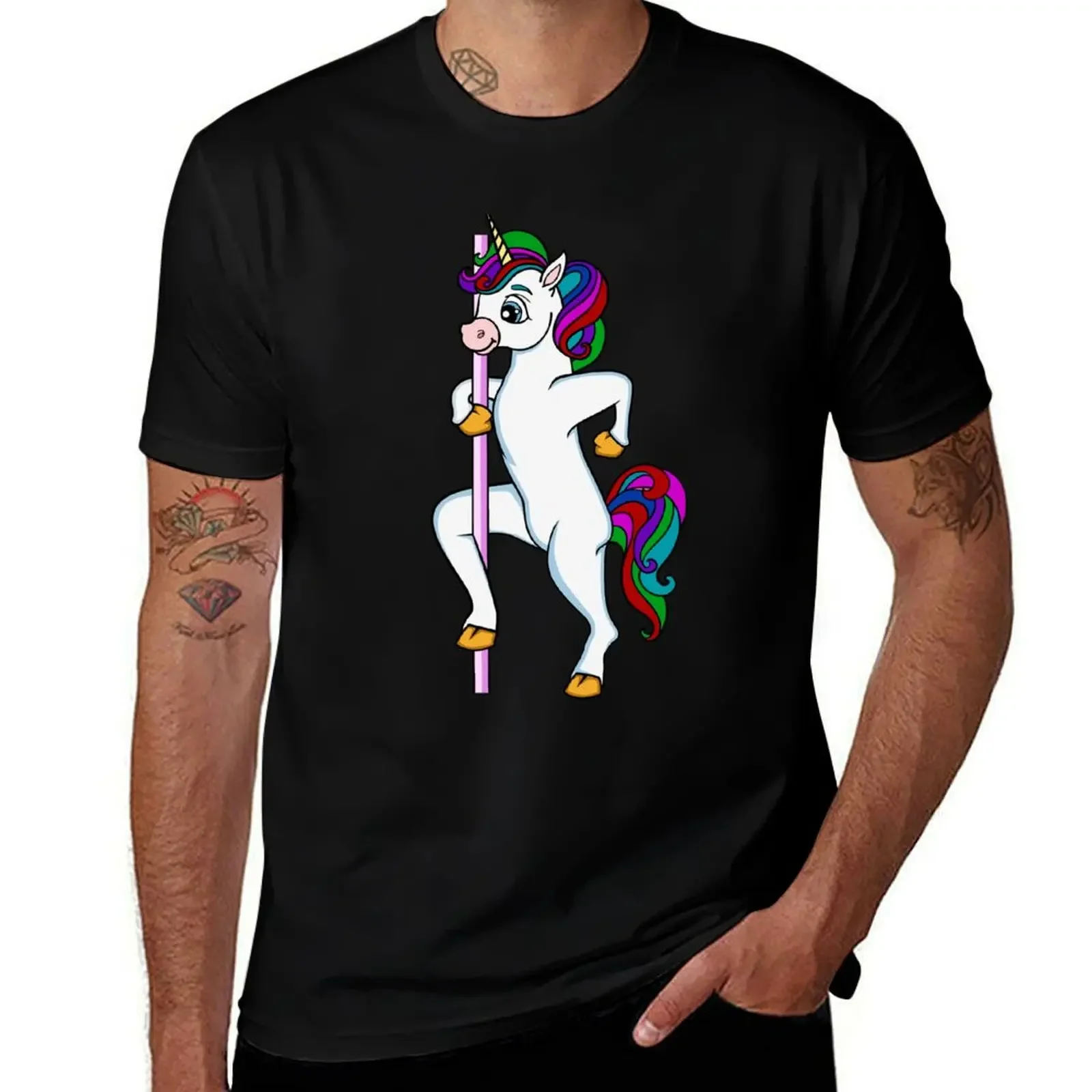 Unicorn, Dancing Unicorn, Pole Dancing Unicorn, Dancing Pole Dancer Gift Idea For Unicorn Lovers, Cute Whimsical Gift Id T-Shirt