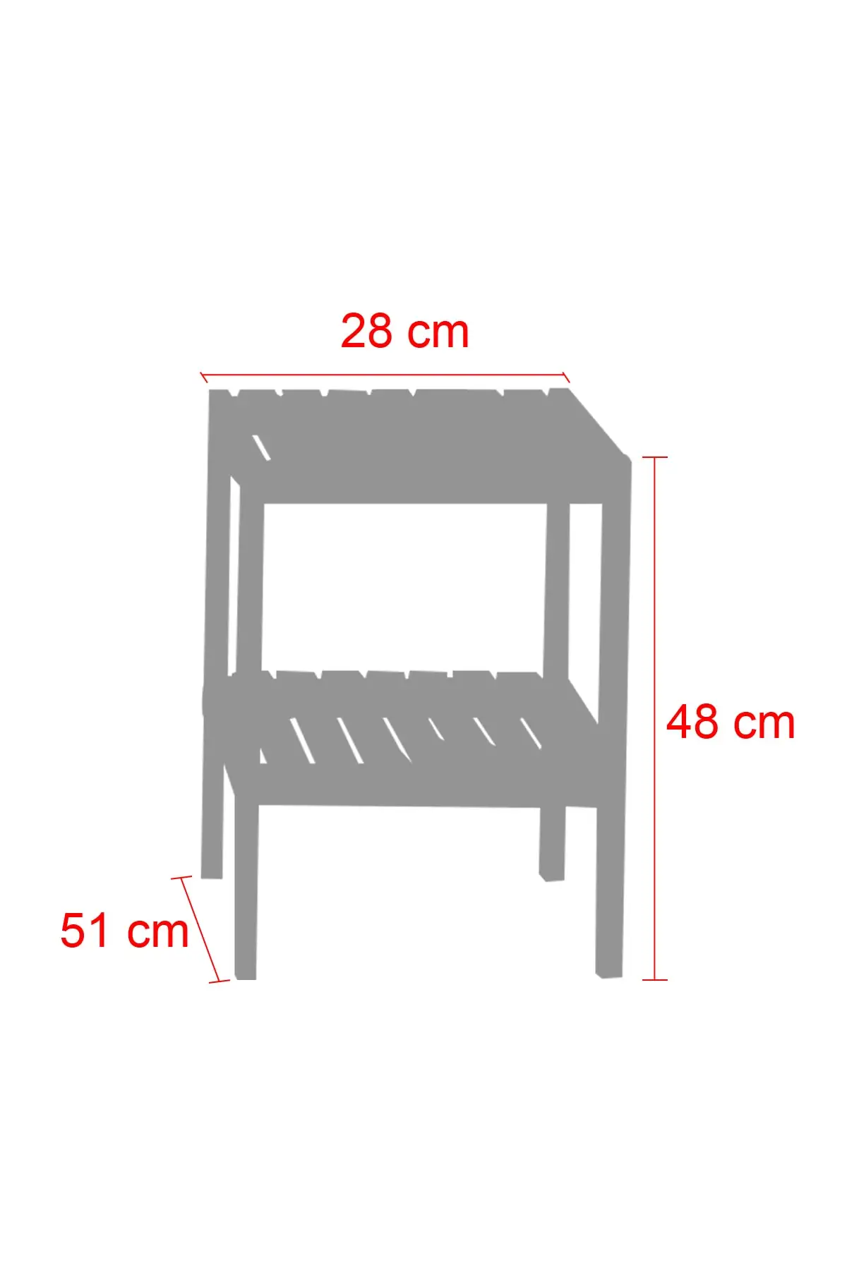 2 shelf Side Coffee Table Multi-Purpose Coffee Table Bathroom And Kitchen Rack Wdn501