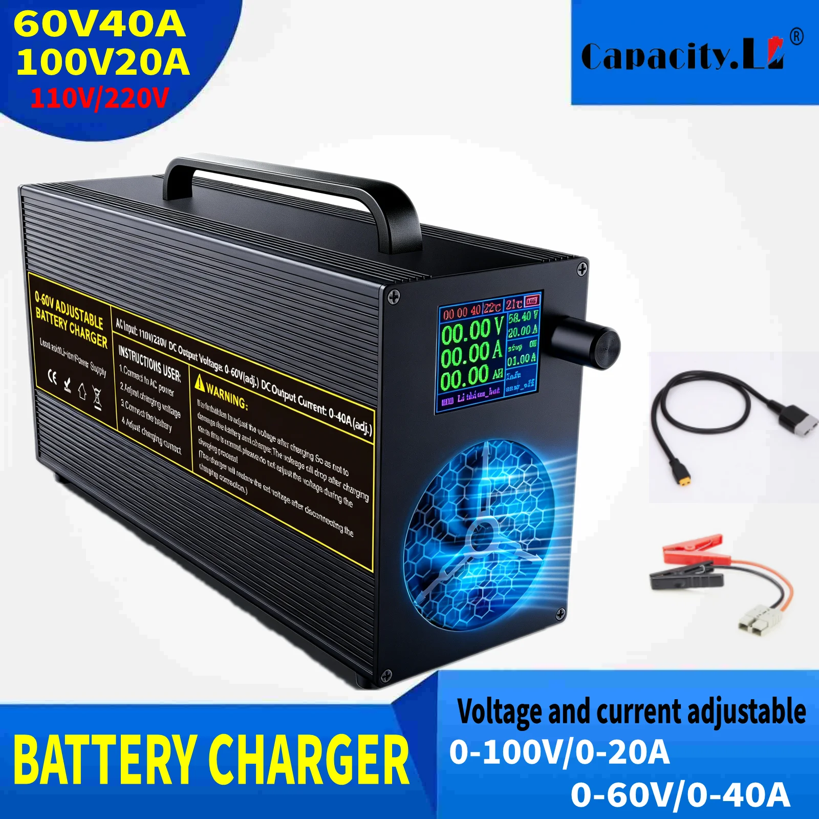 Smart Charger 24V 48V 64V 72V  - 84V 20A Smart Charger 评论和价格