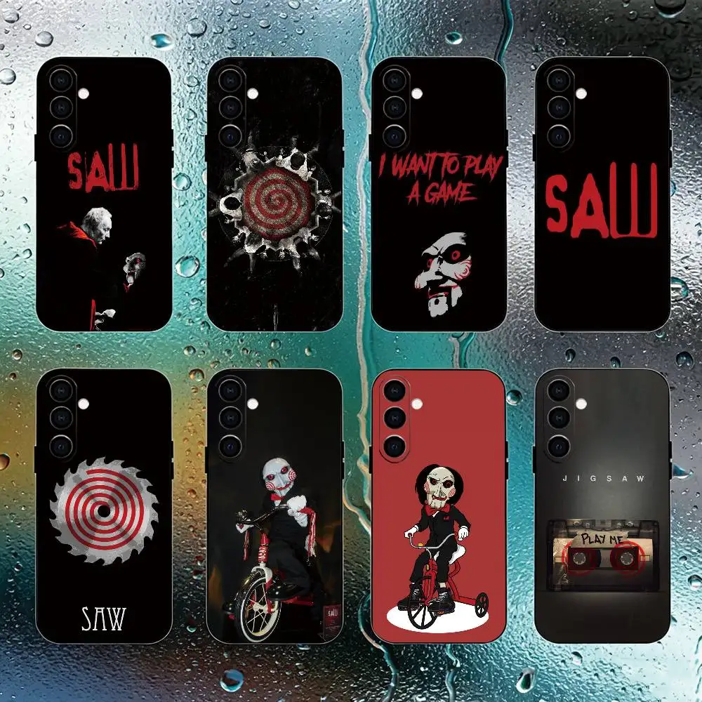 S-Saw J-Jigsaw  Phone Case For Samsung Galaxy A73,A72,A71,A70,A53,A52,A51,Others Soft Black Cover