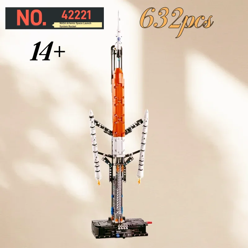 EN STOCK 632 PIÈCES 42221 Système de lancement spatial créatif, décoration de chambre, fusée spatiale, pour adultes et enfants, objet de collection, cadeau d'anniversaire