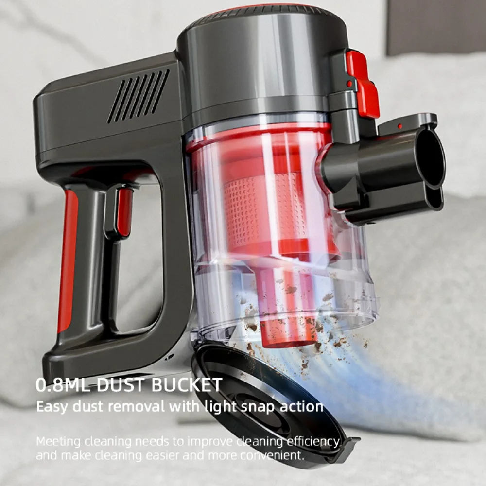 Wireless Handheld Vacuum Cleaners 13KPa Powerful Suction 120W LED Lighting Electric Sweeper Cordless Home 0.8L Dust Cleaner