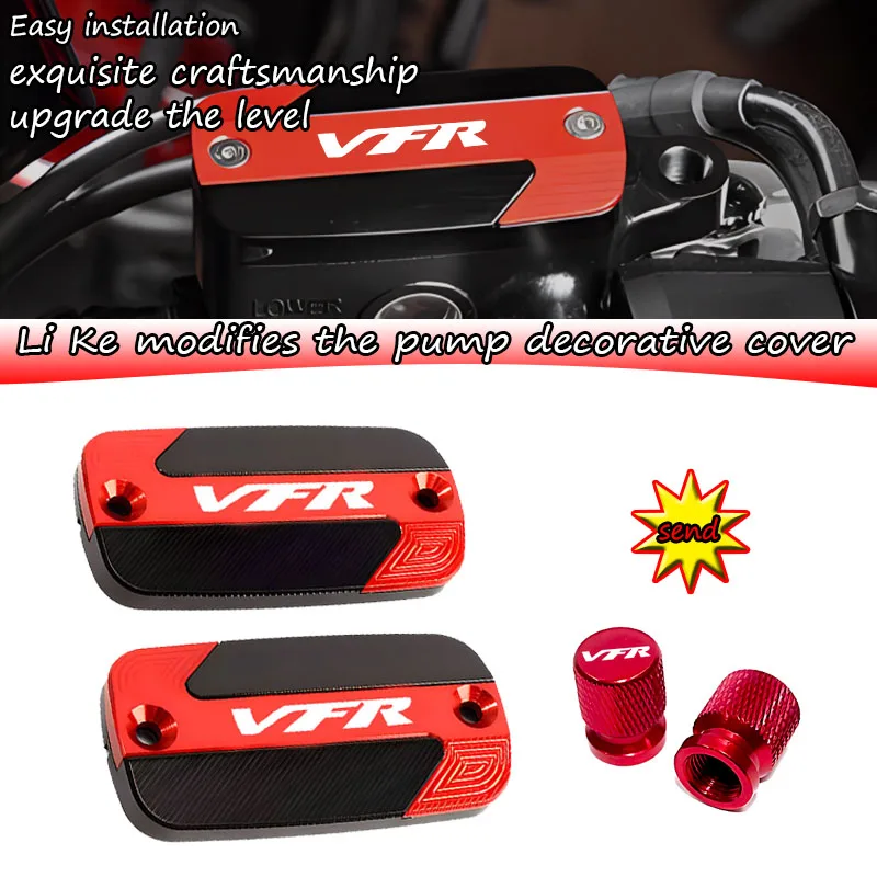 

Передний бачок тормозной жидкости с ЧПУ для мотоцикла, крышка масляной чашки, крышка главного цилиндра для HONDA VFR 800 VFR800 VFR800X VFR800F Crosstoure