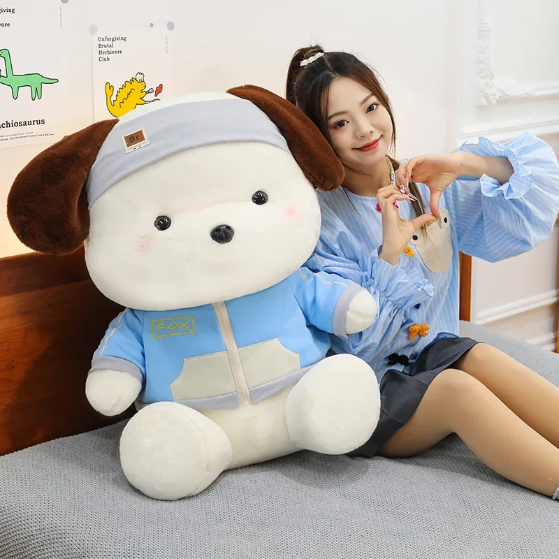

55 см мультфильм Sanrio Pochacco плюшевая игрушка мягкая кукла милая диванная подушка спальня деко детская успокаивающая подушка детские подарки в стиле аниме