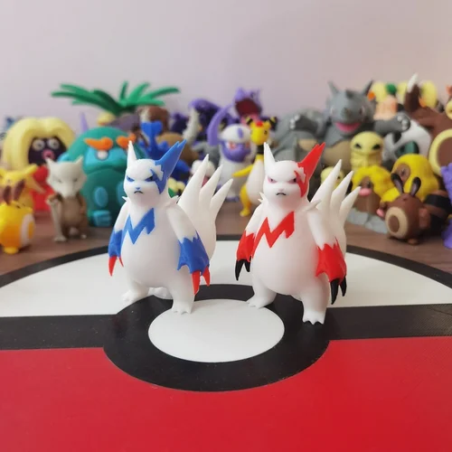 새로운 애니메이션 Zangoose 피규어 Poliwhirl Poliwrath 비율 세계 1:20 Diy 3D 인쇄 만화 데스크탑 모델 어린이 장난감 선물 