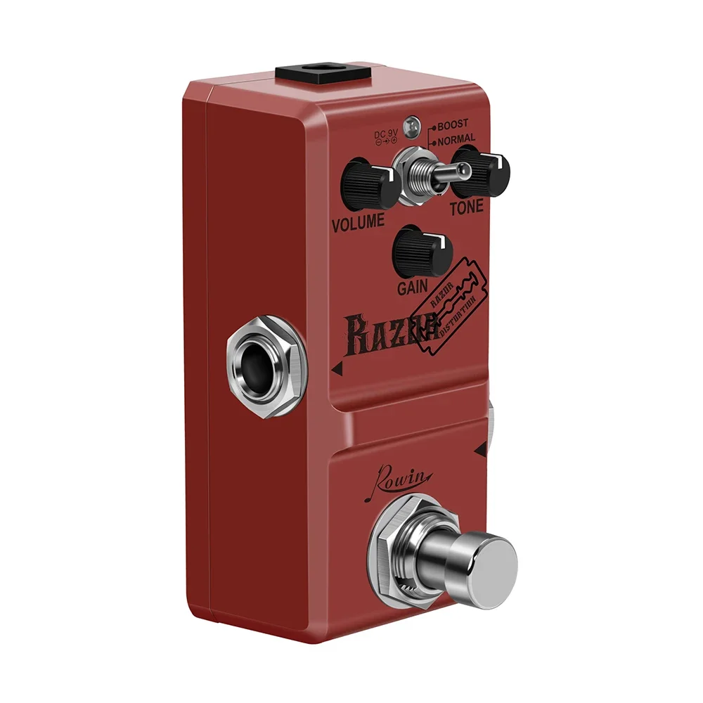 ROWIN Guitar Distortion Effect Pedal LN-301A Razor Classic Heavy Metal Tones Mini Pedal True Bypass Electric Guitar Effect Pedal