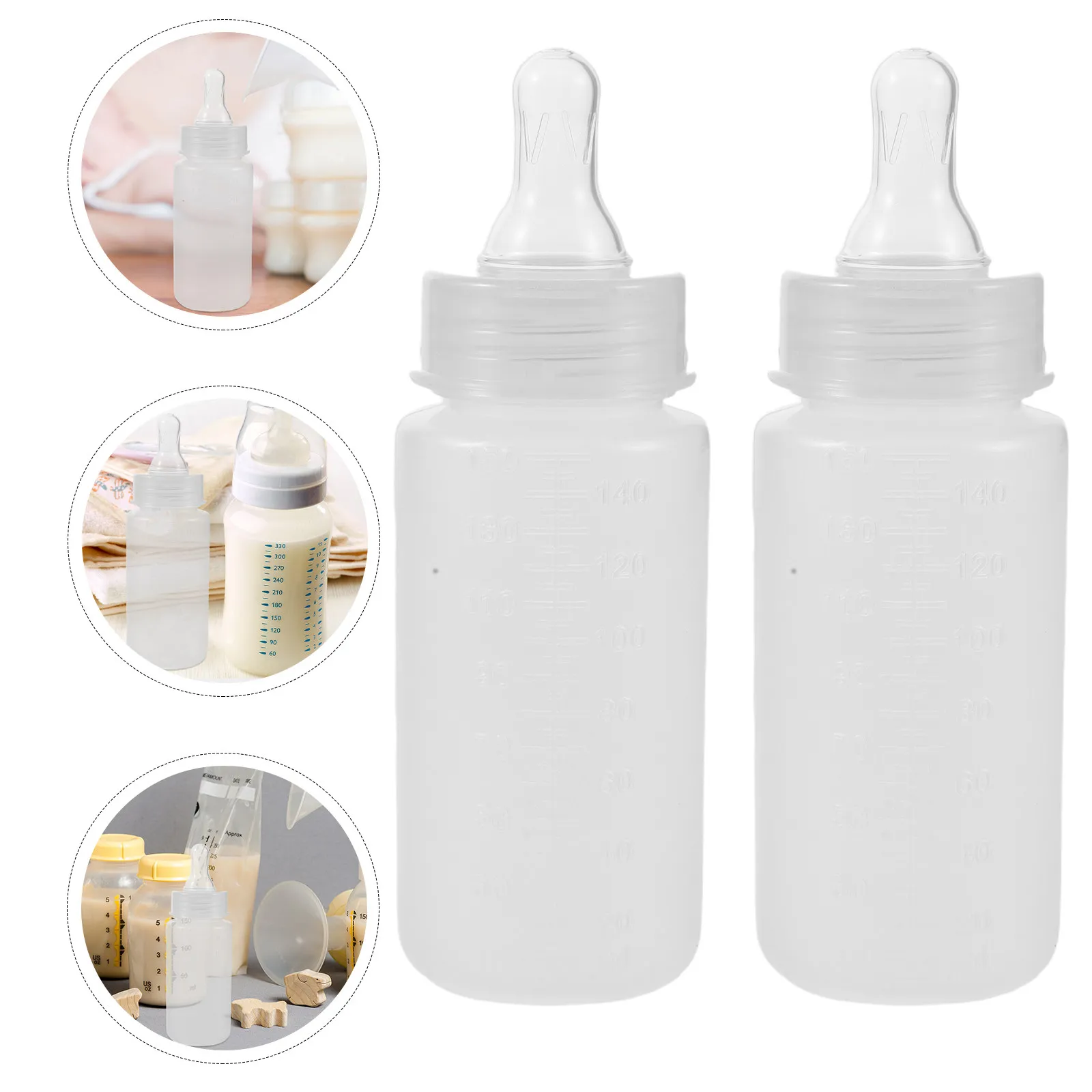 

Набор из 10 одноразовых прозрачных бутылочек для кормления новорожденных и недоношенных детей, с мерной шкалой, для больниц и путешествий, с соской