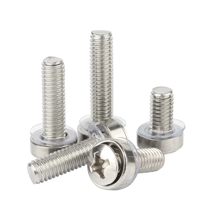 Hartloch-Hardware-Server-Rack-Schraube aus Edelstahl 304, mit Unterlegscheibe M5 M6