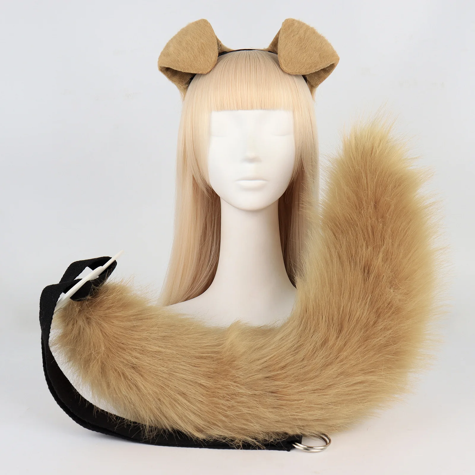 

Dog Ear Headband Cos Plush Dog Tail Suit Live Comic Show Character Dress Up