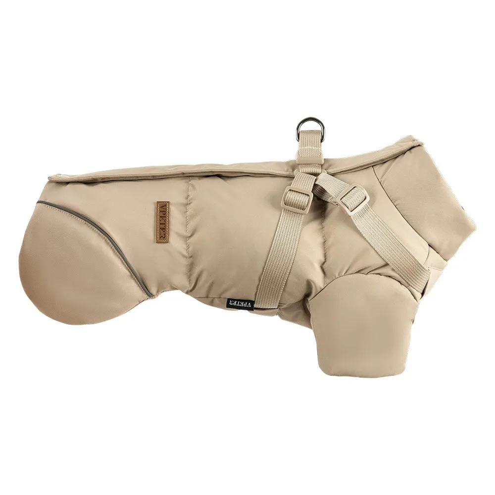 

Водонепроницаемая куртка для собак, светоотражающая регулируемая зимняя куртка, толстое пальто на двух ножках, шнауцер Тедди, французский бульдог