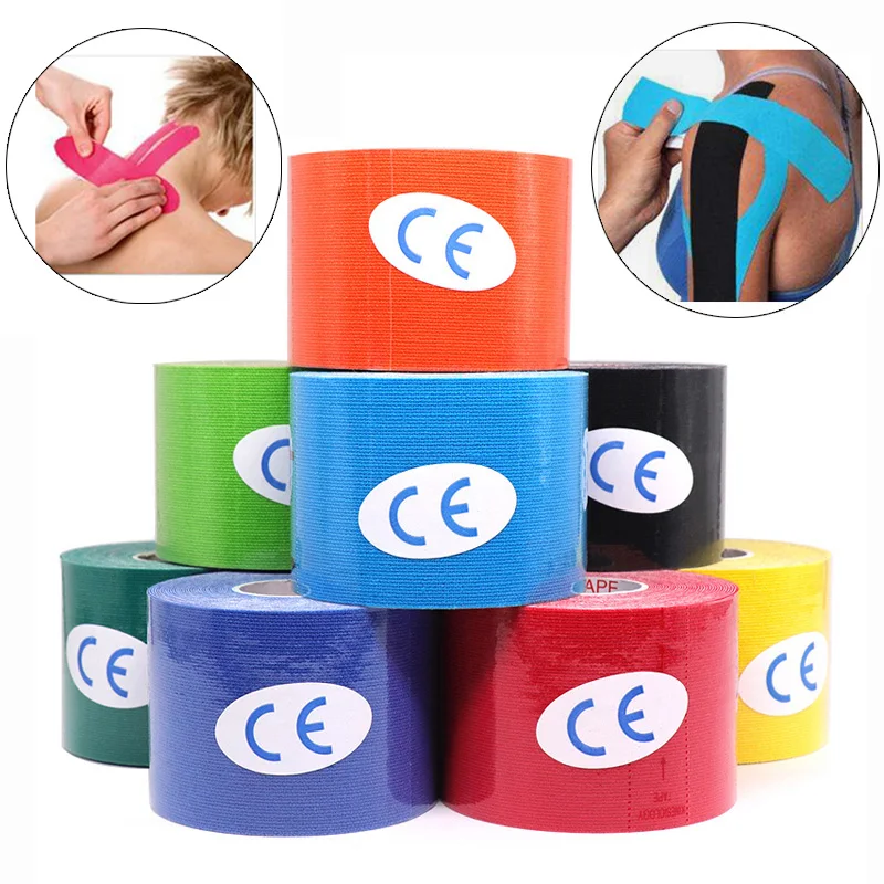 Coyoco Sport Kinesiologie elastische Sport band Unterstützer Muskel Schmerz linderung wasserdichte Aufkleber Verband für die Familie