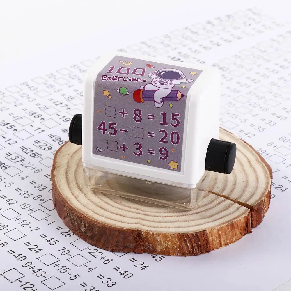 Math Blank Rolling Stamp, Calculando Tool, Drawing Scroll, Math Papelaria, Aritmética