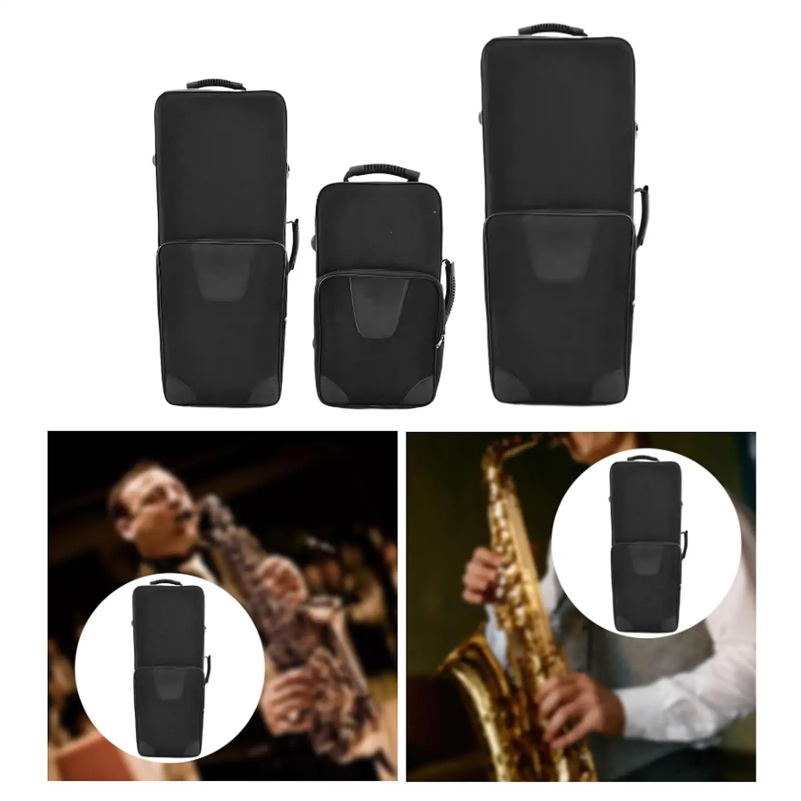 

Sax Bag Portable Wind Instrument Bag Water Resistant Padded Backpack Gig Bag
