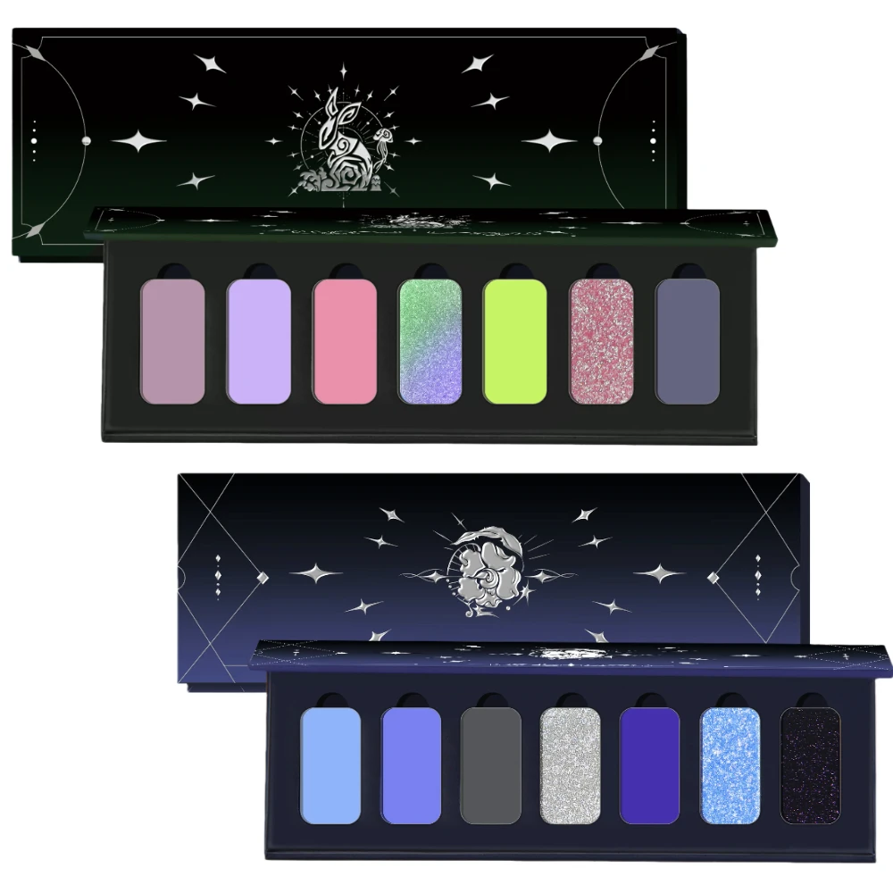 Yizhiyunshang Garden Chameleon Eyeshadow Matte Powder Metallic Highgloss Glitter Highlight Longlasting Combined  Gliter for Eyes