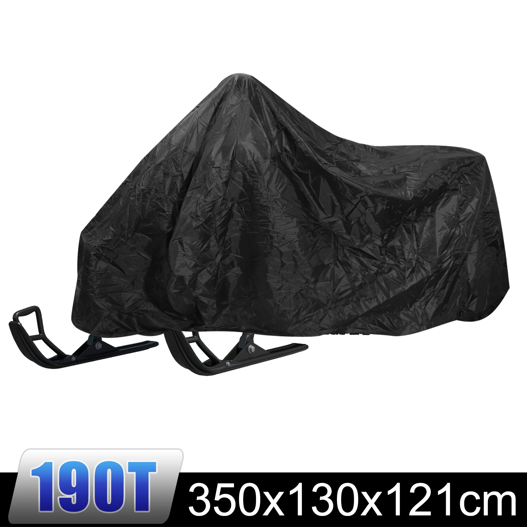 Uxcell 138 inch Outdoor Trailable Snowmobile Cover 190T Polyester Waterproof Anti-UV All-Purpose Cover Winter Motorcyle Cover