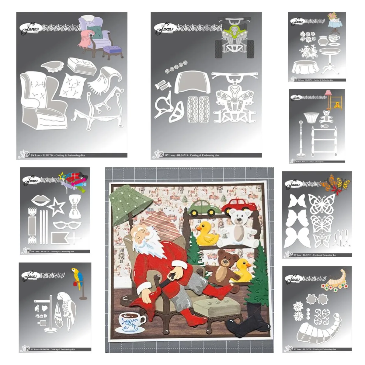 

New Year Accessories Die Scrapbooking New Metal Cutting Dies Christmas Craft Making Stencil for Decor Atv Mold Greeting Card