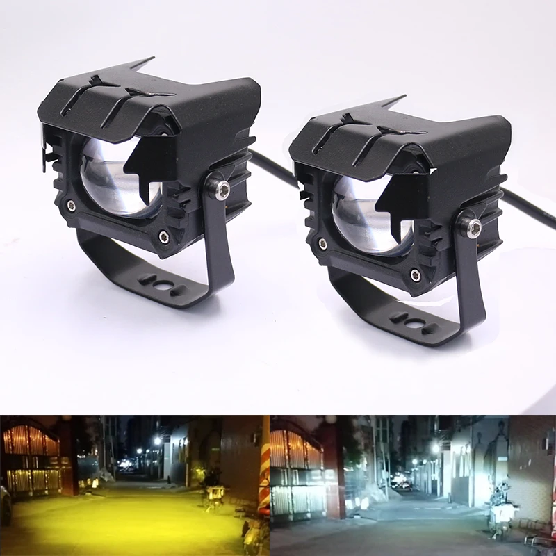 

6000k/3000k Автомобильные светодиодные рабочие фары 12V 24V Белый Желтый Offroad Diving Противотуманные фары для автомобиля Грузовик ATV 4x4 Светодиодные фары