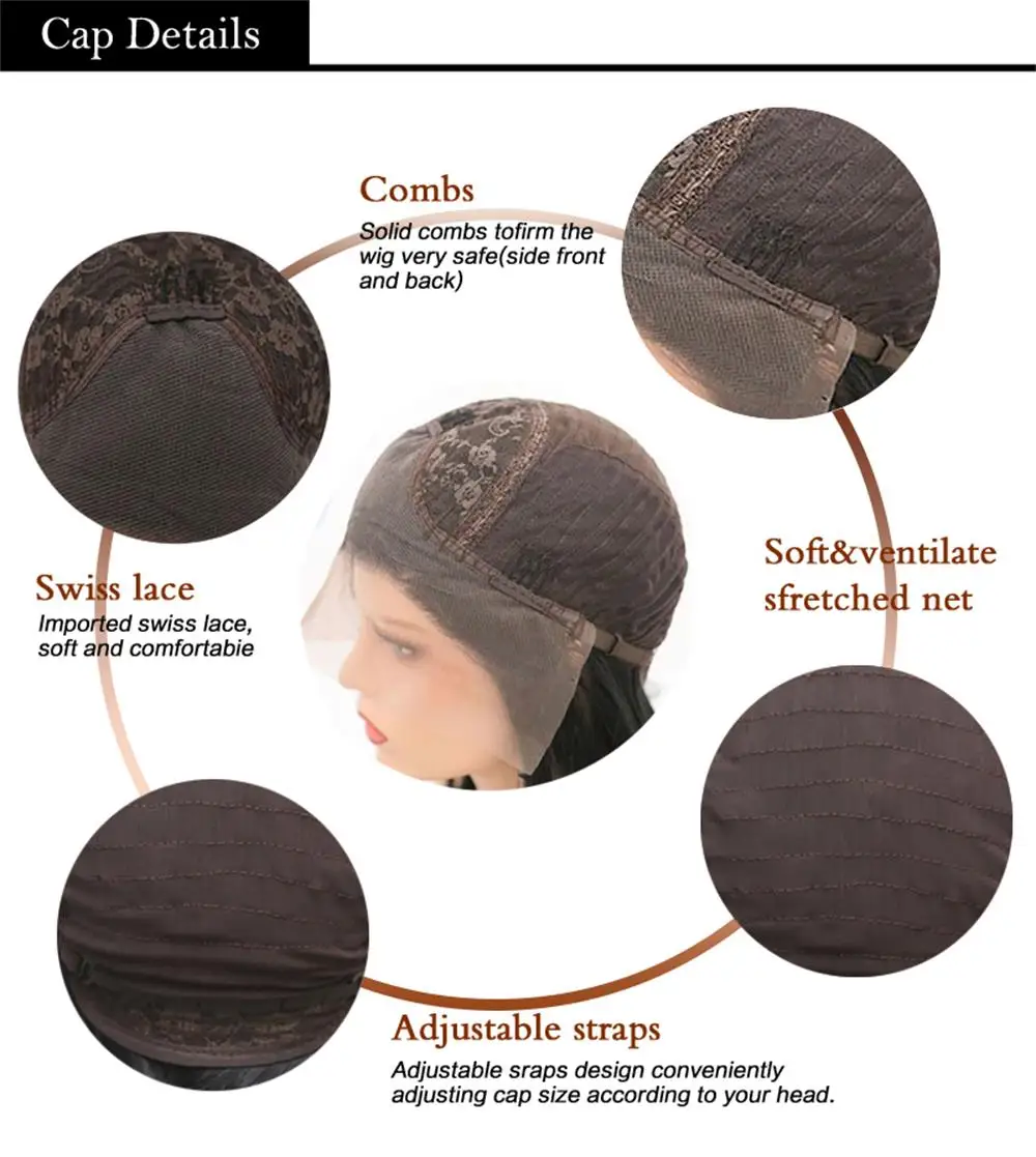 FANXITION-Peluca de cabello sintético para mujeres negras, pelo de fibra resistente al calor, Onda de cuerpo largo, negro, uso diario, aspecto Natural